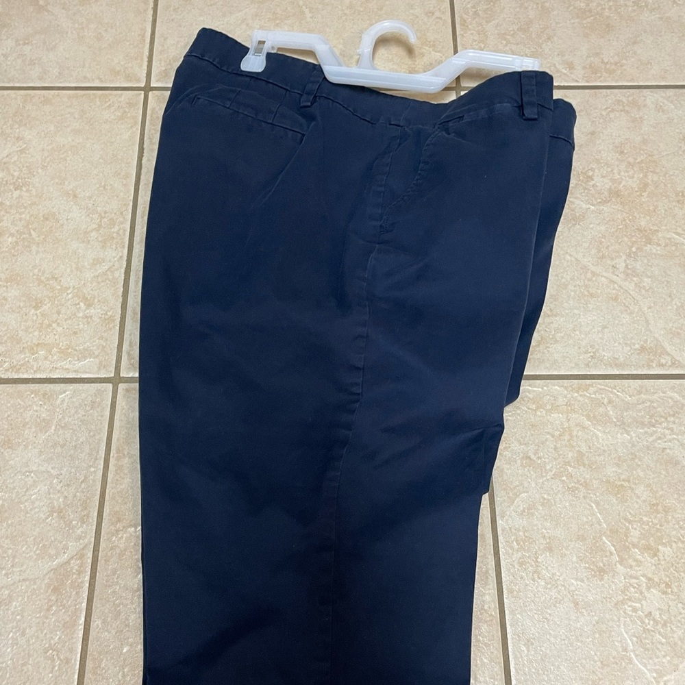 Talbots Plus Size 20WP Dark Blue Chino Pants
